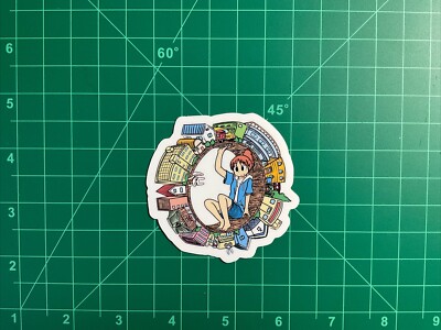 City the Animation Midori Nagumo Anime Uv Waterproof Sticker 3 x3 