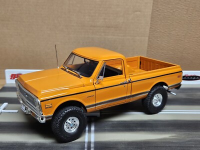 GMP ACME 1:18 1972 CHEVROLET K10 4X4 PICKUP TRUCK ORANGE 250
