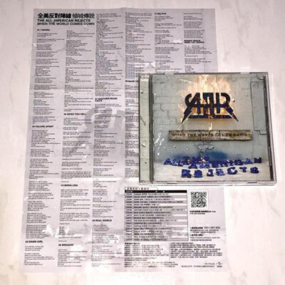 The All-American Rejects 2009 When The World Comes Down Taiwan Edition CD Insert