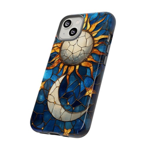 Celestial Sun Moon Glass Phone Case for iPhone, Samsung Galaxy, Pixel - 第 86/240 張圖片
