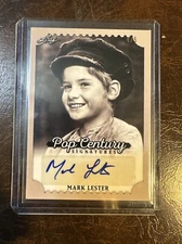 Mark Lester 2016 Leaf Pop Century Autograph Card 4/5 BA-ML2