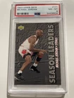 1993 Upper Deck Michael Jordan #171 Season Leaders Basketball Card PSA 8 NM-MT