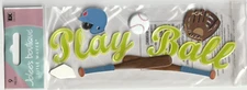 Vintage Jolee's PLAY BALL Baseball theme 3-D stickers 73461 Fast FREE ship! WOW!