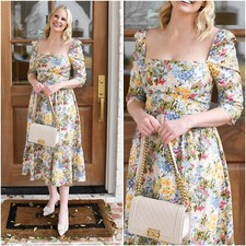 Reformation Cyprus Floral Midi Dress Countryside Size 4