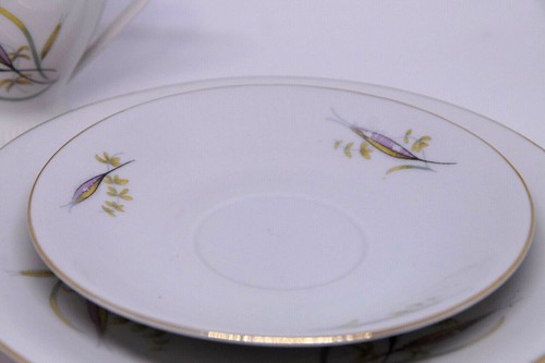 Platillo plato platillo taza de té de porcelana vintage VEB THÜRINGER alemán 1958-69 - Imagen 4 de 6