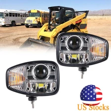 Compatible With For Caterpillar 236D 246C 262D RH LH LED Headlight & Turn Signal