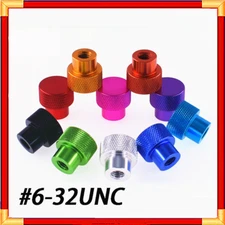 #6-32 UNC Knurled Thumb Nut Aluminum Alloy Blind Hole Hand Grip Thread Knob Nuts