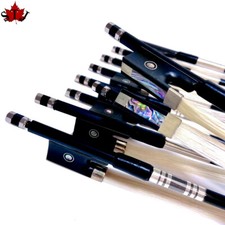 10pcs black Carbon fiber Violin bows 4/4 professional Violin bow