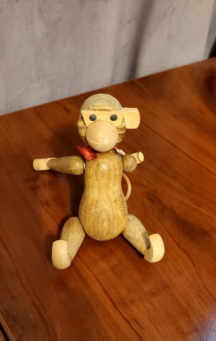 その他 Kay Bojesen Lise Wooden Jointed Monkey Japanese “Kay Bojesen Mid Century