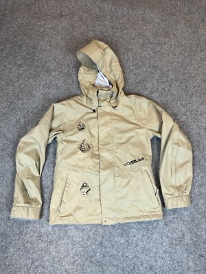 VOLCOM フード付きジャケット ベージュ Volcom Slightly Removed Snowboarding Jacket Womens Extra Small