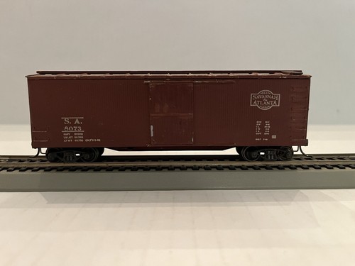 HO Scale Savannah & Atlanta 40’ Wooden Boxcar 8073 Kadees
