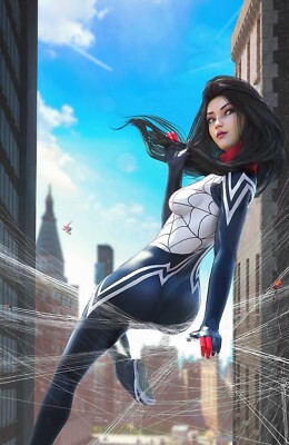    AMAZING SPIDER-MAN 23 TIAGO DA SILVA 616 Virgin Variant SILK