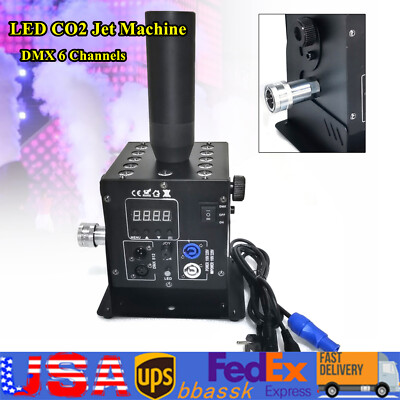 DMX Control Stage LED Co2 Jet Machine 250W LED Jet Smoke Machine Stage Effects