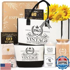 iAOVUEBY 60th Birthday Gifts for Her Women, Cool Gifts for 60 Year Old Woman,