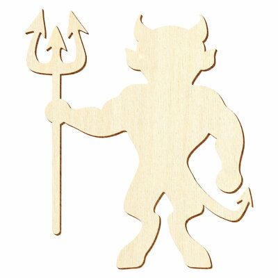 Holz Teufel - Deko Basteln 5-50cm