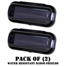 Pack of 2 Pyle PLMRCB1 Water Resistant Marine Radio Covers Splash/Dust Guard