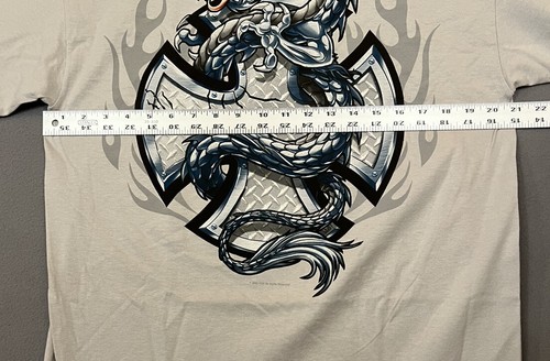 Camiseta ODM Guardians of Paradise Dragon Gris De Colección L Grande 2002 Diseño En la Espalda - Imagen 10 de 11