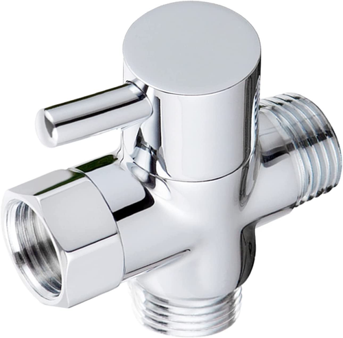 Deviatore doccia 3 vie ottone massiccio G1/2 - Foto 9 di 12