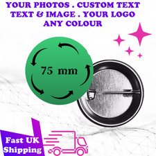 CUSTOM BADGES STAG PERSONALISED BAND HEN PARTY, BIRTHDAY, COMPANY LOGO BULK FLAG