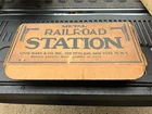 c1950’s Marx Railroad Station cardboard  Box - Box ONLY **see Photos