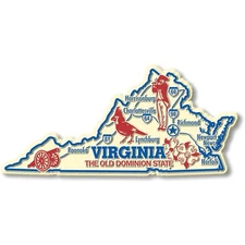 Virginia Giant State Magnet by Classic Magnets, 5.5" x 2.6"