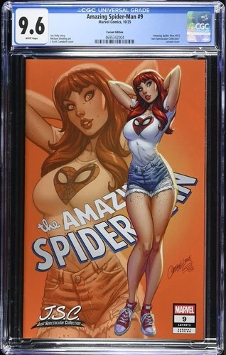 Amazing Spider-Man 9 CGC 9.6 J Scott Campbell Variant