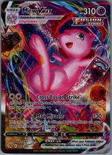 mew vmax pokemon card value - SWSH08: Fusion Strike favorite character Mew VMAX 114/264 Holo Ultra