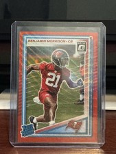 2025 Panini Donruss - Rated Rookie Benjamin Morrison #361 Optic Preview Red Wave