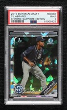 2019 Bowman Chrome Draft Sapphire Edition CJ Abrams #BDC-85 PSA 9 MINT 08rm