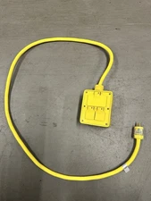 Woodhead Angle Power Distribution Waterproof  Box 120v 20A 3 ft cord