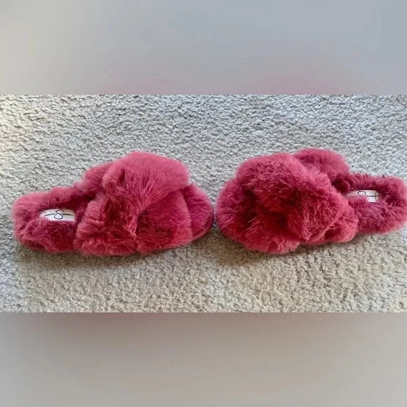 Jessica Simpson Zapatos Esponjosos Interior/Exterior 7-8 Granate Foto 4 de 4