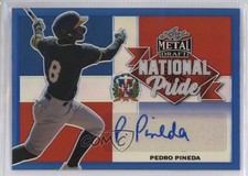 2021 Leaf Metal Draft National Pride Blue Rainbow 19/35 Pedro Pineda Auto 0b2