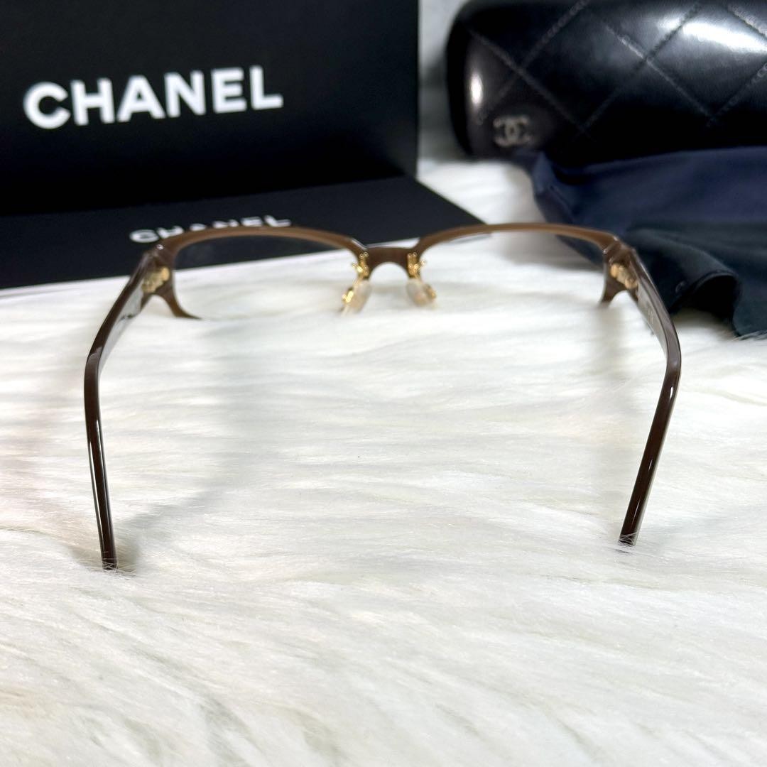 CHANEL サングラス メガネ 3145-N ココマーク カメリア リボン CHANEL sunglasses glasses 3145-N here mark camellia ribbon