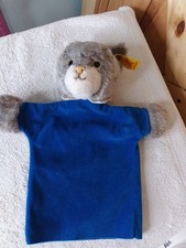 Original Steiff vintage 10" Gray Cat' puppet - Western Germany