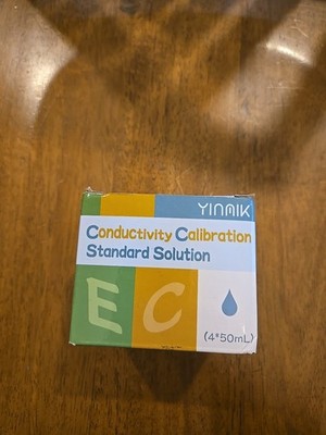 YINMIK 111.8 mS/cm Conductivity Standard Calibration Solution 4 EC Meter 4x 50ml