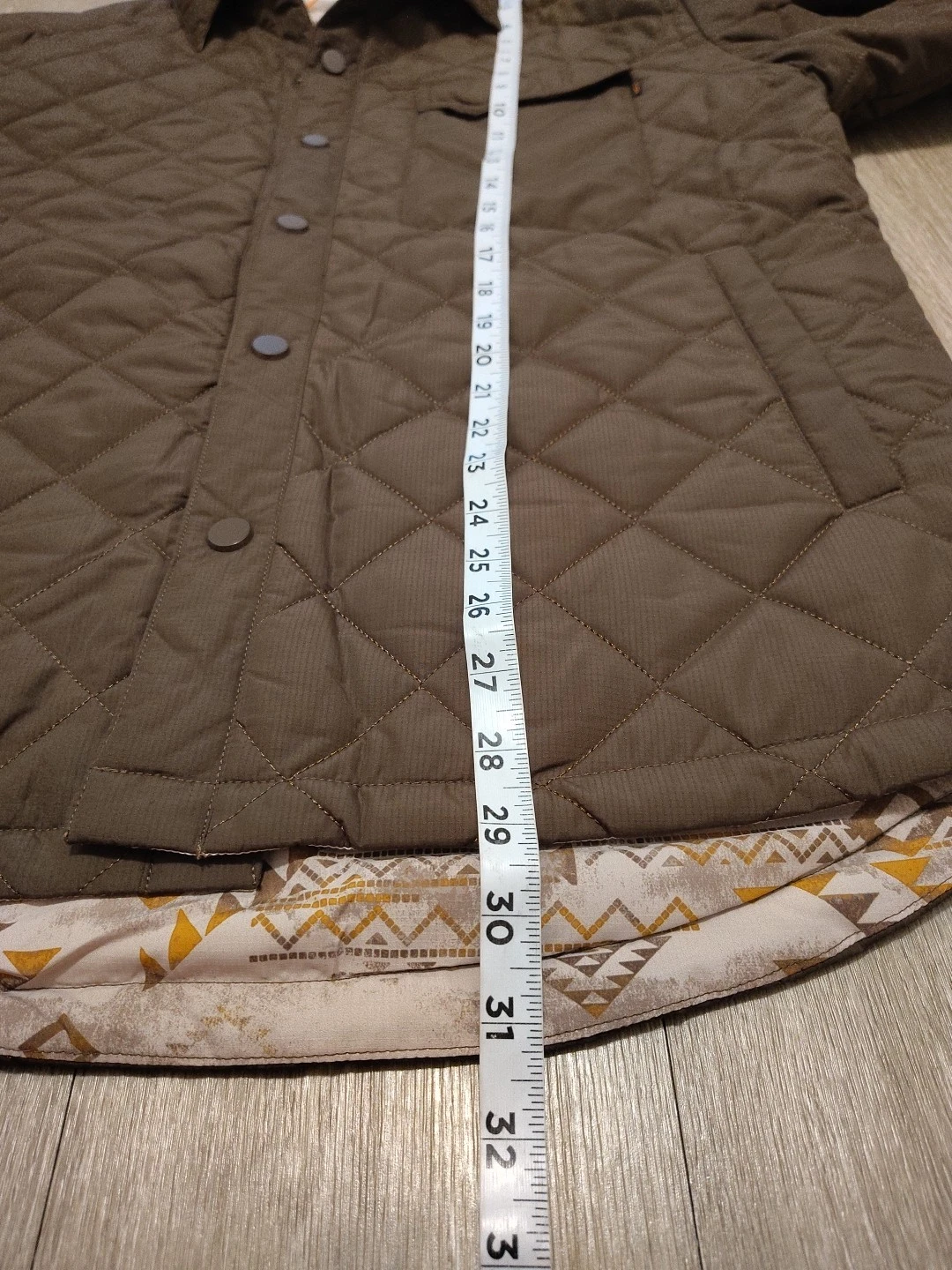 & Lore By Tahoe River Men's Reversible Coat Large Snap Buttons Brown Outerwear  image 17