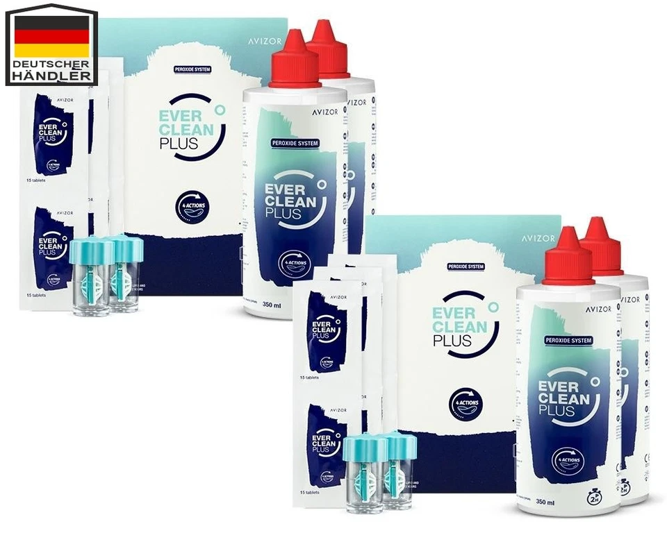 Avizor Ever Clean plus (4x 350ml + 180 Tabletten) Peroxidsystem - Bild 1 von 1