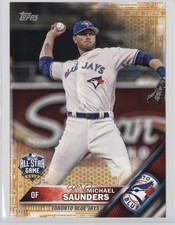 2016 Topps Update Topps.com Online Exclusive 5x7 Gold 6/10 Michael Saunders 2d9