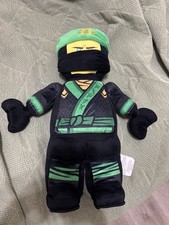 Lego Ninjago Lloyd Black Green Mini Fig Fleece Plush Stuffed Animal Toy 19"