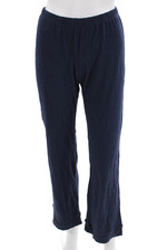 Cosabella Womens Elastic Waistband Straight Leg Knit Pajama Pants Navy Small
