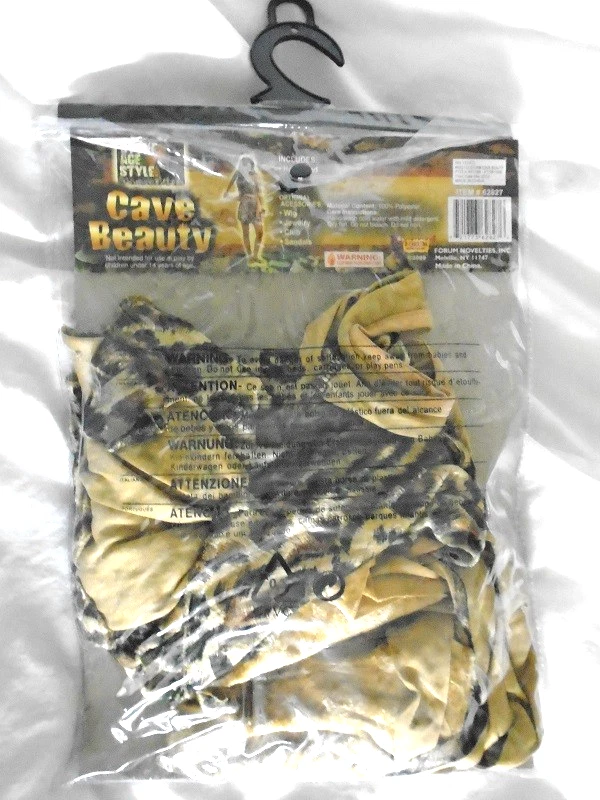 CAVEWOMAN CAVE BEAUTY Mujer M/L Halloween COSPLAY DISFRAZ LEOPARDO DE COLECCIÓN NUEVO NOS Foto 4 de 4