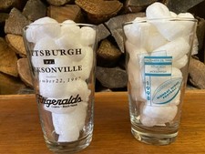 Monday Night Football glasses Pittsburgh Steelers Jacksonville Jaguars 1998 1997