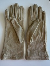 Vintage Elegant Beige/cream Shimmer Gloves
