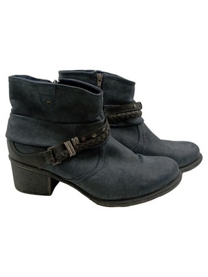 Annie G. Stiefeletten Damen Gr. 41 Dunkelblau Flecht