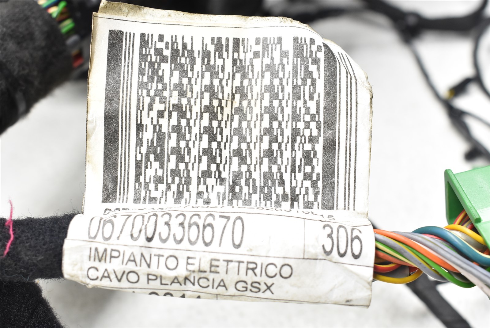 2016 Maserati Quattroporte S Q4 Primary Harness Wiring 06700336670