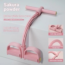 6 Tube Pedal Resistance Band Sit Up Pull Rope Yoga Fitness Exercise Equipment UK