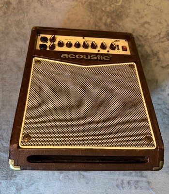 Acoustic A20 20W Acoustic Guitar Combo Amplifier 8'' Speaker 3-Band EQ Brown
