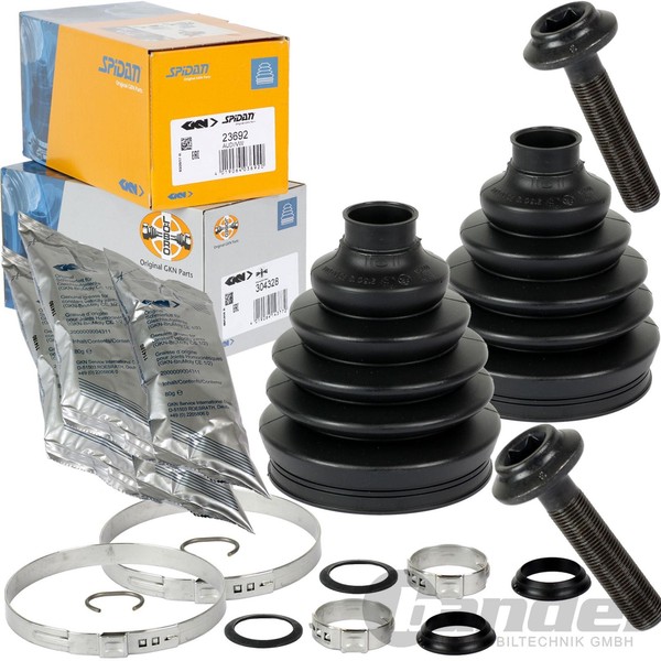 2X Spidan LÖBro Achsmanschette Achsmanschette FüR Audi 80 B3 B4 90 Cabrio Coupe-image