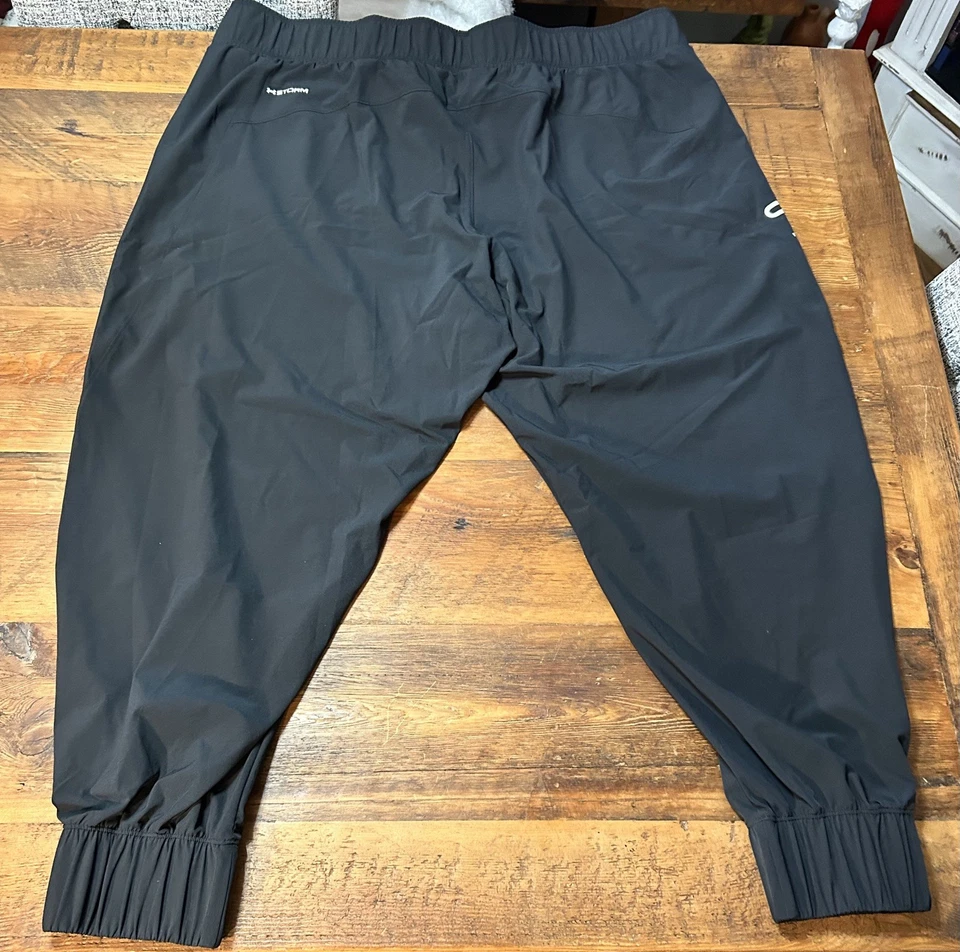 Under Armour Storm Women's UA Woven Branded Pants Plus Size 2XL Black 1354339 - Image 3 of 3