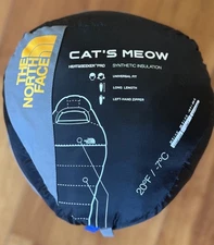 The North Face Cats Meow 20ºF Long LH Zip Sleeping Bag Light Blue Size 32"x83.5"